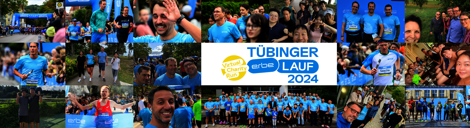 A Slider for saying thank you for participating Erbe Lauf and Erbe Virtual Charity Run. 